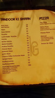 Kansar Garden menu