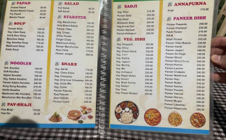 Annapurna menu
