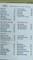 Snappers Amboli Biryani Center menu