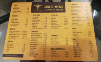 Surya menu