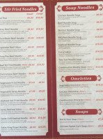 Young's Noodle Inn menu