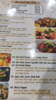 Daisy Thai menu