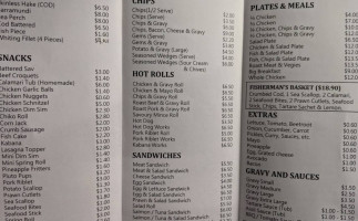 Raceview Fish & Chips & Takeaway menu