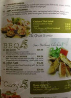 Summerie's Thai Cuisine menu