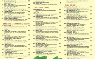 Dosa Club menu