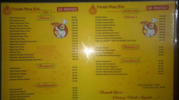 Friends Pizza Hub Angara menu