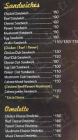 Cabana Grill And Cafe menu