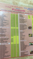 Shree Panjurlli menu