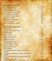 Mysore Union Bar Restaurant menu