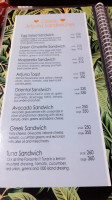Artjuna Cafe menu