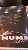 Mums Table Surry Hills menu