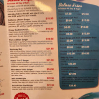 Deluxe Diner menu