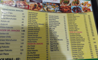 Noor Dhaba Humnabad menu