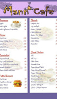 Mann Cafe menu