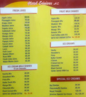 Srinivas Veg menu