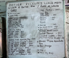 Mother Recipes menu
