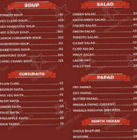 Khana Kothi menu
