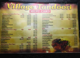 Village Tandoori menu