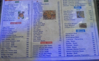 Hotal Dhruv Tara Bar Restaurant menu