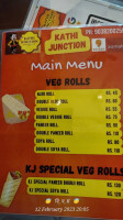 Kathi Junction Kalyani menu