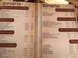 Bavaria menu