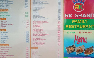 Rk Grand Family menu