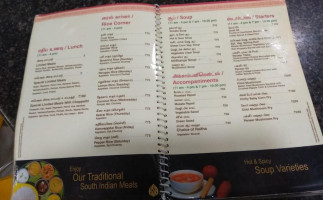 Hotel Saravana Bhavan- Annai Indhira Gandhi Street menu