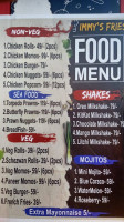 Immy Fries menu
