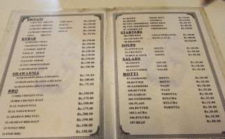 Kebab Factory menu