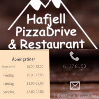 Hafjell Pizza food