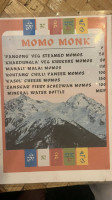 The Momo Monk menu