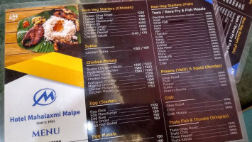Mahalaxmi Malpe menu