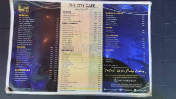 The City Cafe menu