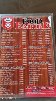 Food Empire menu