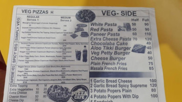 Pizza Cafe menu