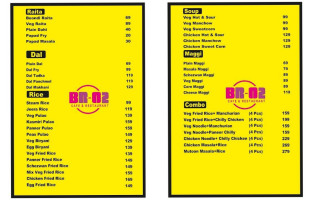 Br-02 Cafe menu