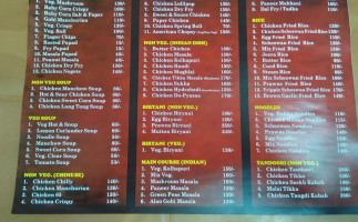 L. K. Fast Food menu