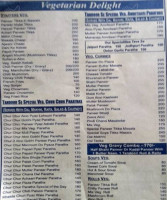 Paratha Express menu