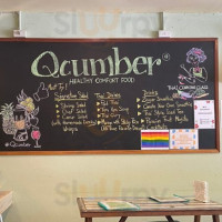 Qcumber menu
