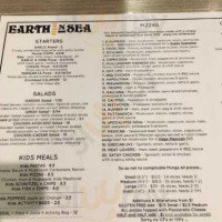 Earth N Sea menu