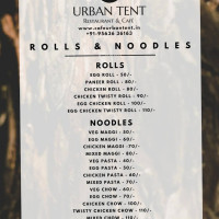 Urban Tent menu