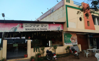Maharaja Dhaba Raikal outside
