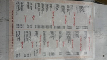 Shiva Cafe menu