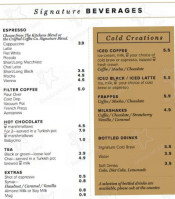 Crafted Coffee Co menu