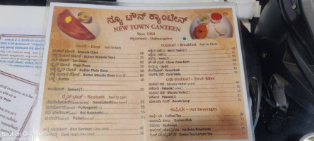 Town Canteen menu