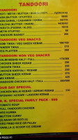 R.k. Garden Family menu