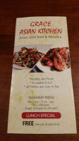 Grace Asian Kitchen menu