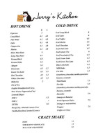 Jerry’s Kitchen Treendale menu