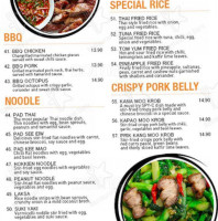 Spy C Thai menu