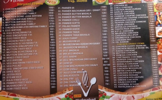 Roshini Hyd Biryani House menu